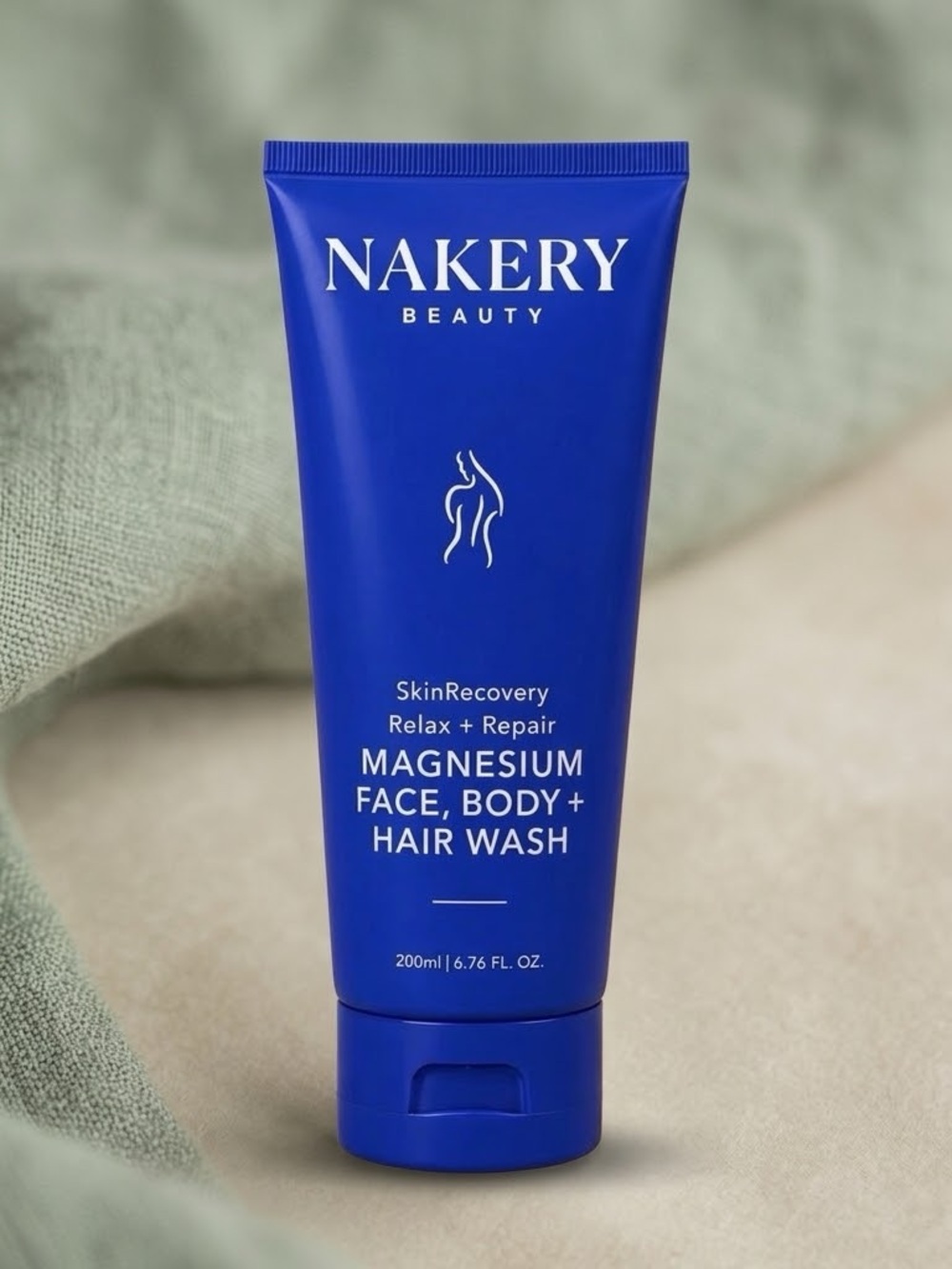 Nakery Magnesium Face, Body + Hair Wash 200 ml 6.76 oz